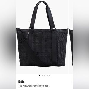 Beis Natural Tote in black